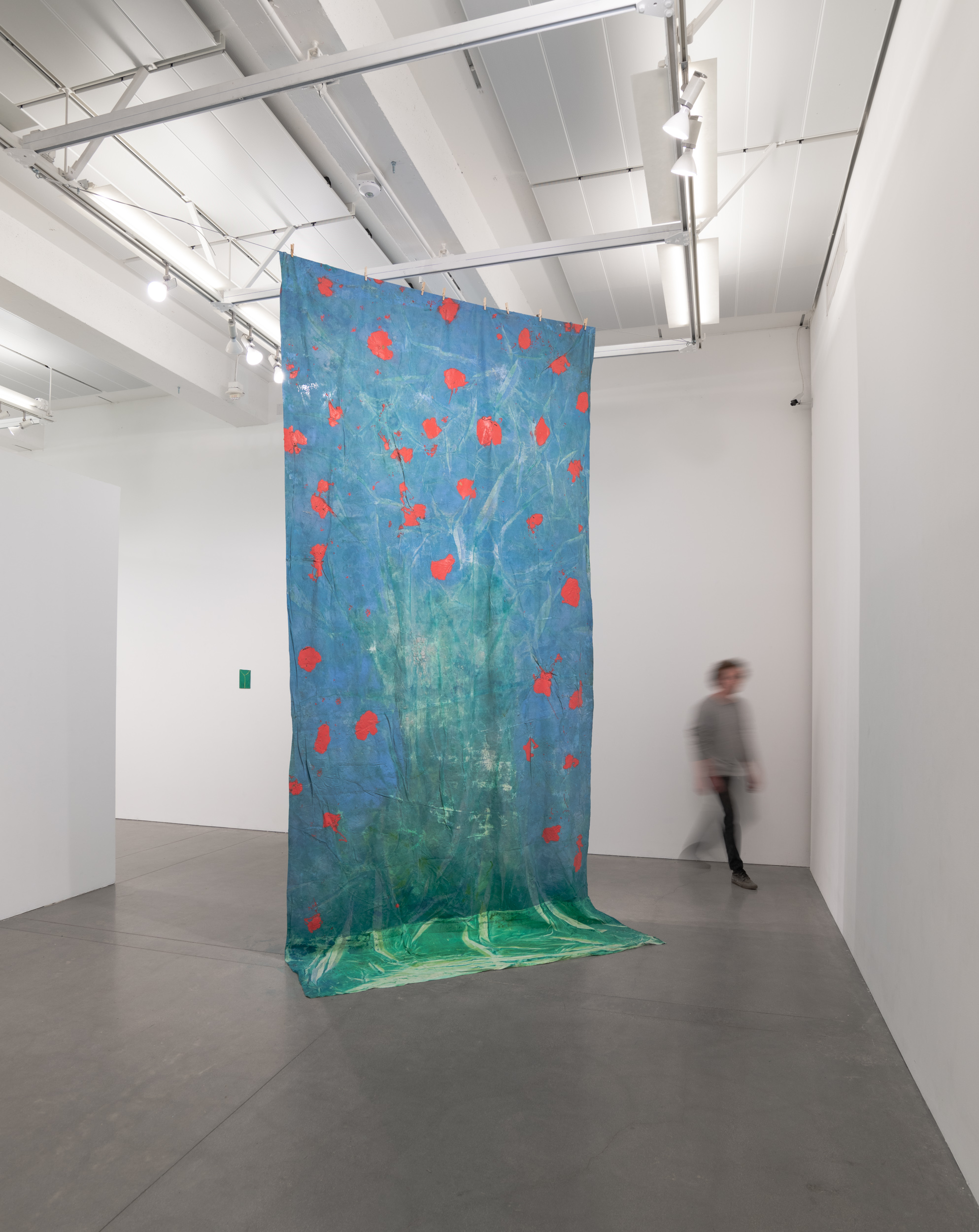 6 x 11 in (15 x 28 cms) shaped painting on wood
