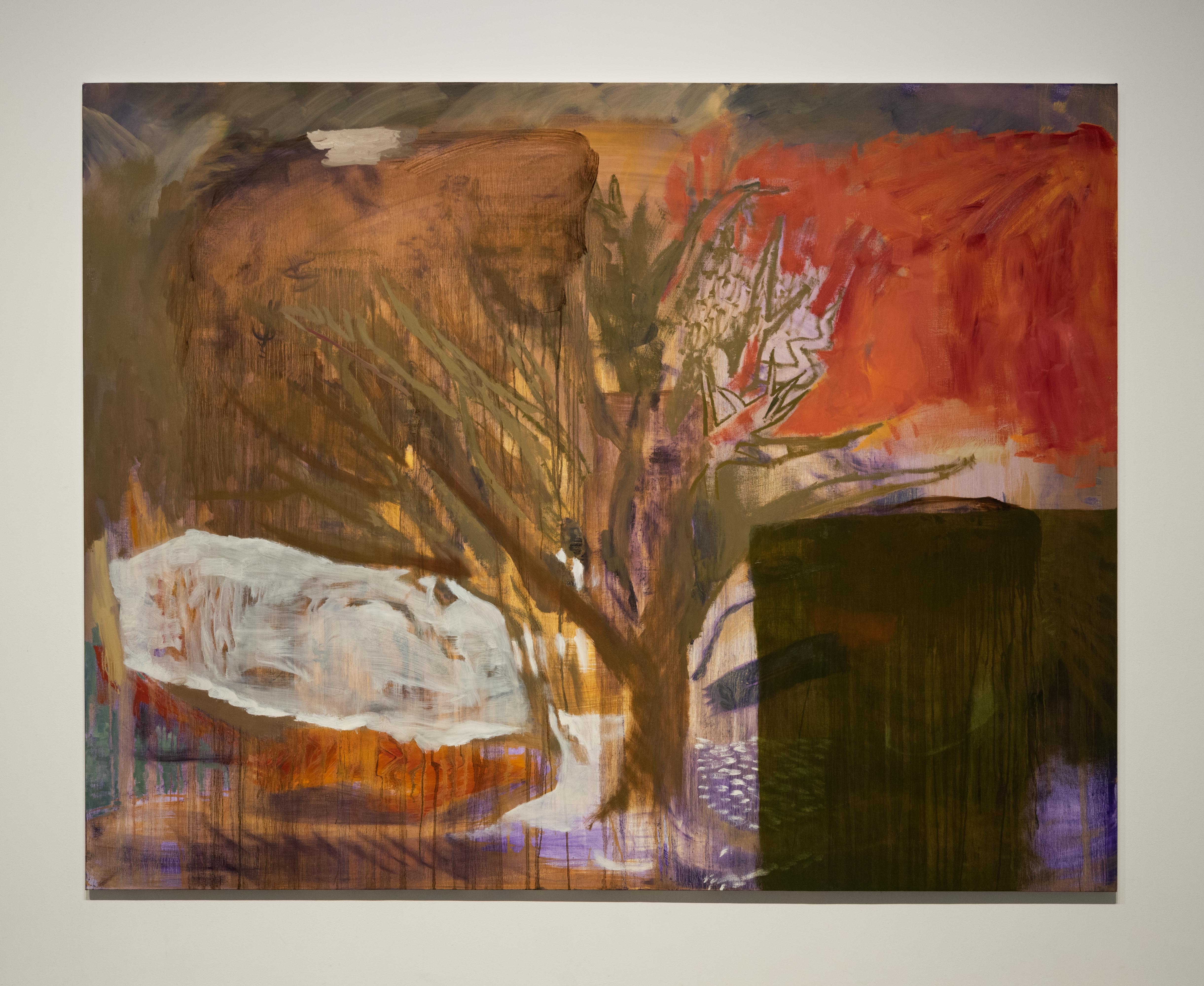 Multicolored  
painting of a tree