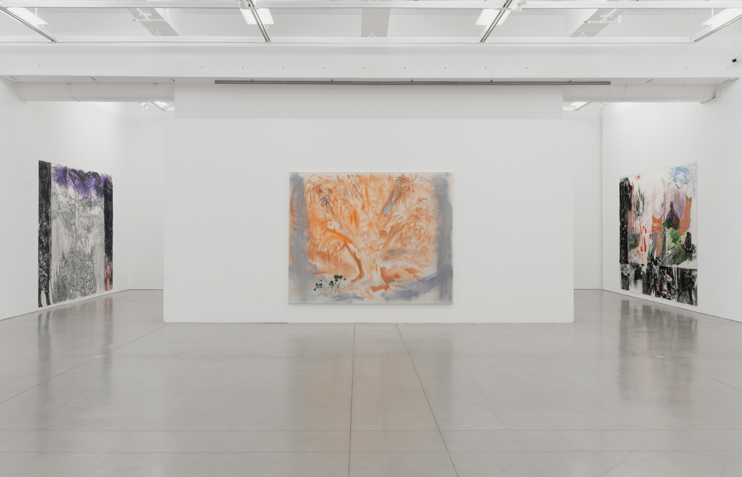  Gallery view with strawberries, purple moon rising, and idyllos