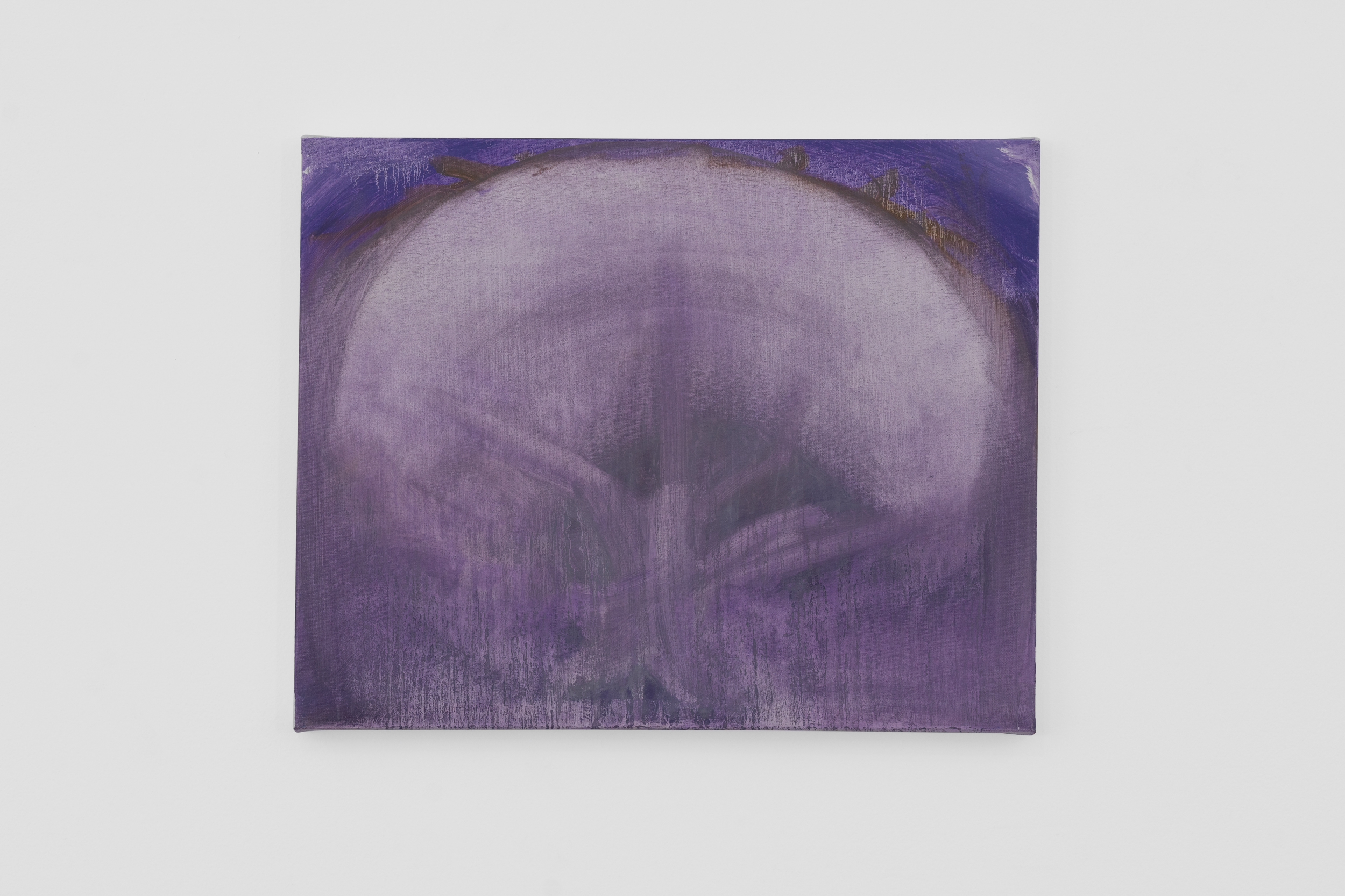 Atmospheric painting of a
purple tree